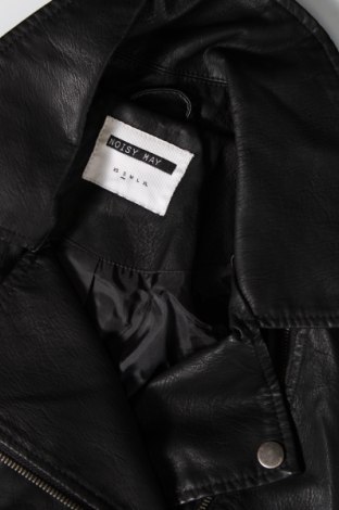 Γυναικείο δερμάτινο μπουφάν Noisy May, Μέγεθος S, Χρώμα Μαύρο, Τιμή 30,31 €