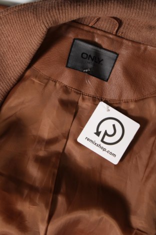 Dámska kožená bunda  ONLY, Veľkosť M, Farba Hnedá, Cena  25,73 €