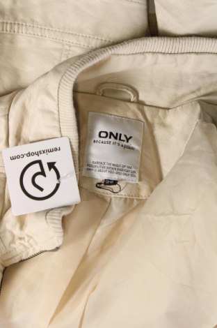 Dámska kožená bunda  ONLY, Veľkosť M, Farba Béžová, Cena  11,63 €