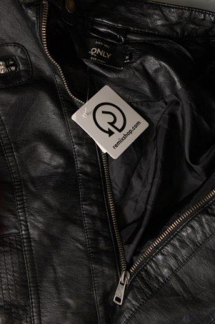 Dámska kožená bunda  ONLY, Veľkosť S, Farba Čierna, Cena  16,28 €