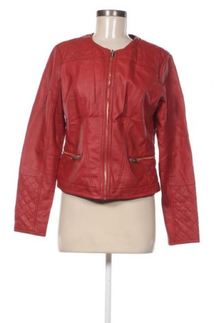 Dámska kožená bunda  Pimkie, Veľkosť L, Farba Červená, Cena  22,22 €