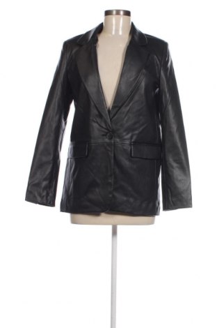 Damen Lederjacke Pull&Bear, Größe S, Farbe Schwarz, Preis 26,88 €