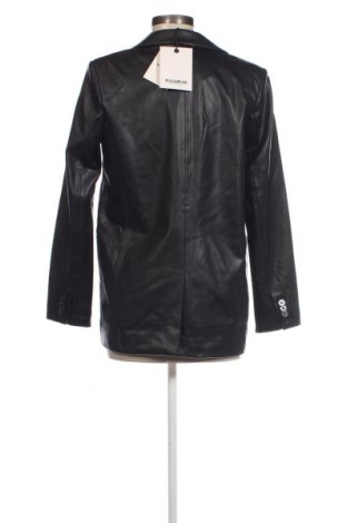 Γυναικείο δερμάτινο μπουφάν Pull&Bear, Μέγεθος S, Χρώμα Μαύρο, Τιμή 26,06 €