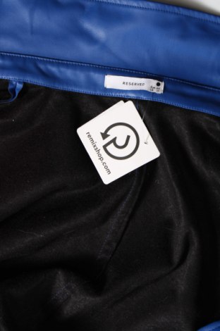 Γυναικείο δερμάτινο μπουφάν Reserved, Μέγεθος XL, Χρώμα Μπλέ, Τιμή 30,31 €