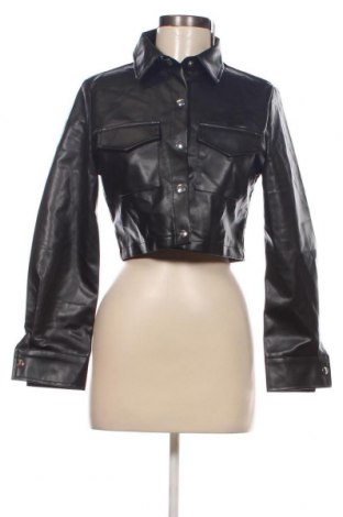 Dámská kožená bunda  SHEIN, Velikost S, Barva Černá, Cena  469,00 Kč
