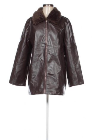 Dámska kožená bunda  SHEIN, Veľkosť M, Farba Hnedá, Cena  9,72 €