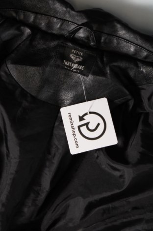 Γυναικείο δερμάτινο μπουφάν Threadbare, Μέγεθος M, Χρώμα Μαύρο, Τιμή 30,31 €