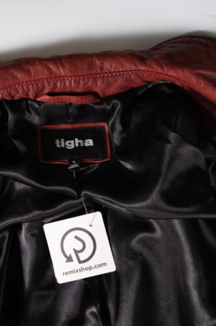 Γυναικείο δερμάτινο μπουφάν Tigha, Μέγεθος S, Χρώμα Κόκκινο, Τιμή 233,85 €
