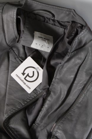 Dámska kožená bunda  Vero Moda, Veľkosť M, Farba Sivá, Cena  16,28 €