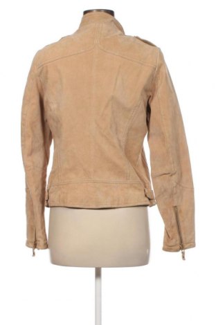 Damen Lederjacke Vintage, Größe M, Farbe Beige, Preis 37,23 €