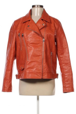 Дамско кожено яке Yessica, Размер XL, Цвят Оранжев, Цена 34,30 лв.