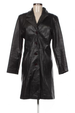 Γυναικείο δερμάτινο μπουφάν Zara, Μέγεθος L, Χρώμα Μαύρο, Τιμή 44,04 €