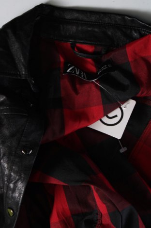 Γυναικείο δερμάτινο μπουφάν Zara, Μέγεθος S, Χρώμα Μαύρο, Τιμή 16,48 €