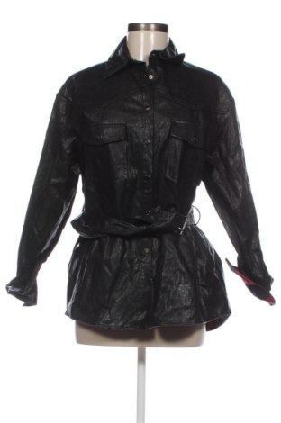 Дамско кожено яке Zara, Размер S, Цвят Черен, Цена 26,65 лв.