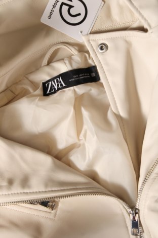 Dámská kožená bunda  Zara, Velikost S, Barva Béžová, Cena  654,00 Kč