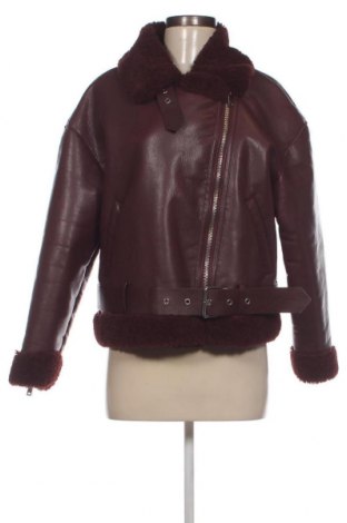 Γυναικείο δερμάτινο μπουφάν Zara, Μέγεθος S, Χρώμα Κόκκινο, Τιμή 12,55 €