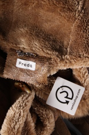 Дамско палто Freda, Размер M, Цвят Кафяв, Цена 17,92 лв.