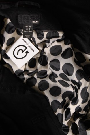 Palton de femei H&M, Mărime L, Culoare Negru, Preț 84,21 Lei