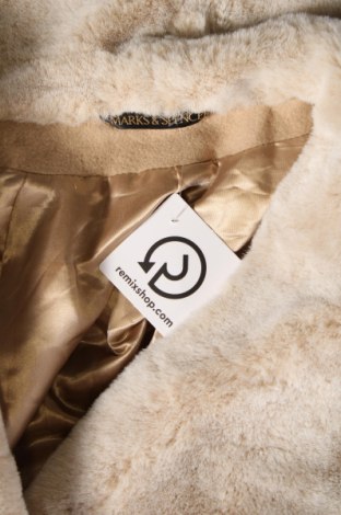 Γυναικείο παλτό Marks & Spencer, Μέγεθος M, Χρώμα  Μπέζ, Τιμή 15,31 €