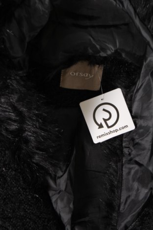 Γυναικείο παλτό Orsay, Μέγεθος L, Χρώμα Μαύρο, Τιμή 33,76 €