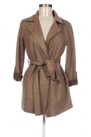 Дамско палто Pull&Bear, Размер XS, Цвят Зелен, Цена 38,40 лв.