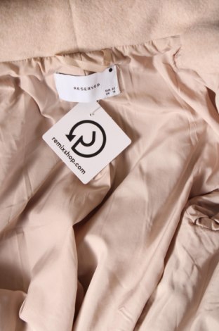 Γυναικείο παλτό Reserved, Μέγεθος L, Χρώμα  Μπέζ, Τιμή 37,77 €