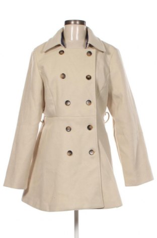 Дамско палто SHEIN, Размер L, Цвят Екрю, Цена 17,92 лв.