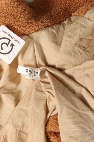 Γυναικείο παλτό SHEIN, Μέγεθος XL, Χρώμα Καφέ, Τιμή 23,17 €