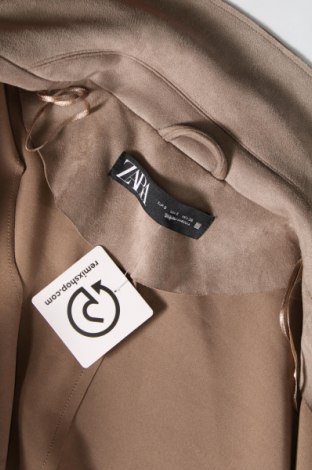 Damenmantel Zara, Größe S, Farbe Beige, Preis 38,27 €