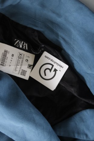 Дамско палто Zara, Размер XS, Цвят Син, Цена 92,38 лв.