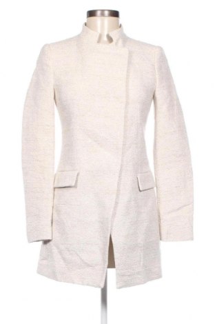 Дамско палто Zara, Размер S, Цвят Екрю, Цена 103,80 лв.