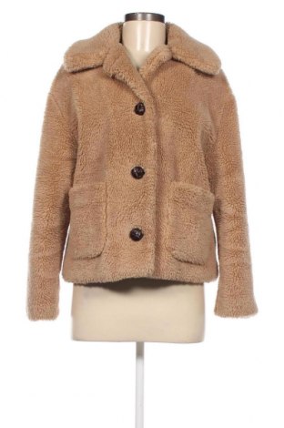 Дамско палто Zara, Размер S, Цвят Бежов, Цена 32,64 лв.