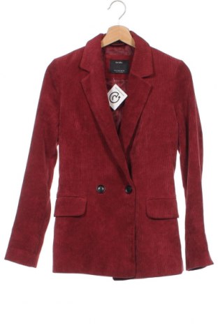 Γυναικείο σακάκι Bershka, Μέγεθος XS, Χρώμα Κόκκινο, Τιμή 13,51 €