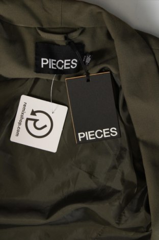 Дамско сако Pieces, Размер XS, Цвят Зелен, Цена 33,48 лв.