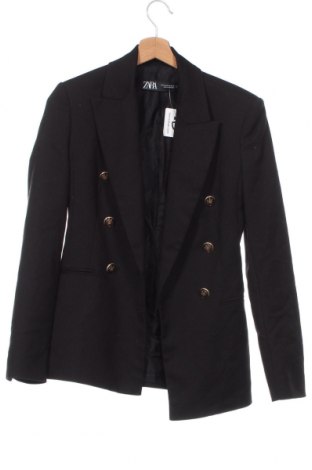 Γυναικείο σακάκι Zara, Μέγεθος XS, Χρώμα Μαύρο, Τιμή 14,74 €