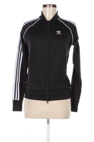 Дамско спортно горнище Adidas, Размер M, Цвят Черен, Цена 28,08 лв.