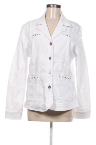 Γυναικείο μπουφάν Gina Laura, Μέγεθος L, Χρώμα Λευκό, Τιμή 5,94 €
