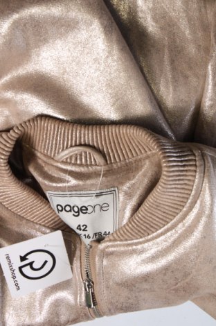 Γυναικείο μπουφάν Page One, Μέγεθος L, Χρώμα  Μπέζ, Τιμή 13,36 €