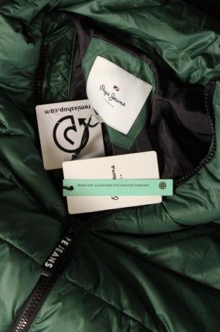 Γυναικείο μπουφάν Pepe Jeans, Μέγεθος L, Χρώμα Πράσινο, Τιμή 54,64 €