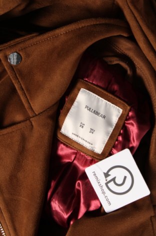 Дамско яке Pull&Bear, Размер XS, Цвят Кафяв, Цена 31,08 лв.