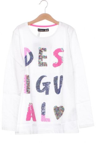 Детска блуза Desigual, Размер 11-12y/ 152-158 см, Цвят Бял, Цена 37,40 лв.