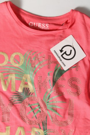 Dziecięca bluzka Guess, Rozmiar 7-8y/ 128-134 cm, Kolor Różowy, Cena 205,24 zł