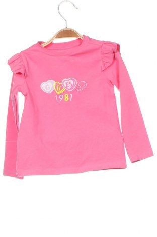 Dziecięca bluzka Guess, Rozmiar 2-3y/ 98-104 cm, Kolor Różowy, Cena 164,19 zł