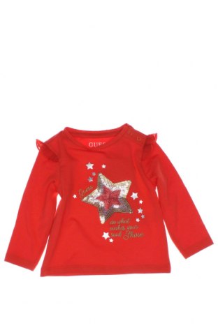 Bluză pentru copii Guess, Mărime 3-6m/ 62-68 cm, Culoare Roșu, Preț 111,45 Lei