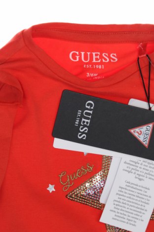 Детска блуза Guess, Размер 3-6m/ 62-68 см, Цвят Червен, Цена 34,65 лв.
