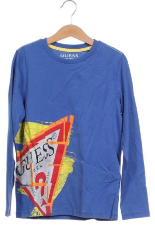 Dziecięca bluzka Guess, Rozmiar 7-8y/ 128-134 cm, Kolor Niebieski, Cena 123,14 zł