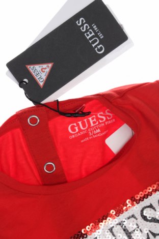 Παιδική μπλούζα Guess, Μέγεθος 3-6m/ 62-68 εκ., Χρώμα Κόκκινο, Τιμή 21,83 €