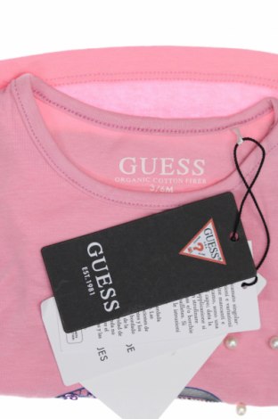 Детска блуза Guess, Размер 3-6m/ 62-68 см, Цвят Розов, Цена 77,00 лв.