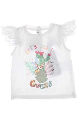 Kinder Shirt Guess, Größe 3-6m/ 62-68 cm, Farbe Weiß, Preis 23,81 €