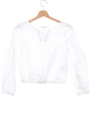 Kinder Shirt H&M, Größe 10-11y/ 146-152 cm, Farbe Weiß, Preis 1,81 €